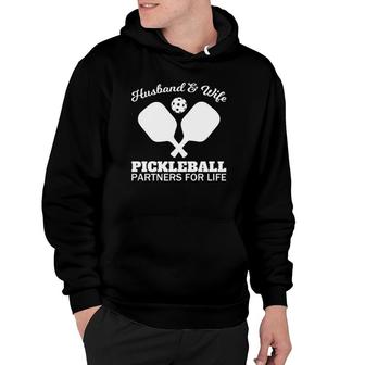 Husband And Wife Pickleball Partners For Life Team Hoodie | Mazezy