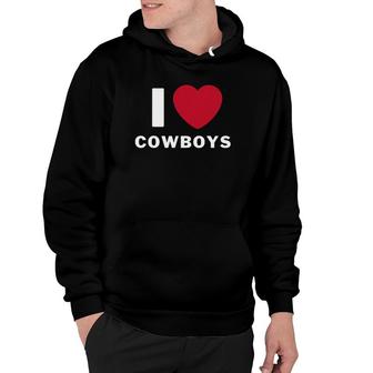 I Heart Cowboys I Love Cowboys V2 Hoodie - Thegiftio UK