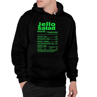 Jello Salad Nutrition Facts Funny Thanksgiving Christmas Hoodie - Seseable