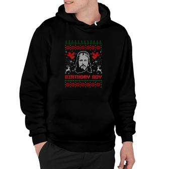 Jesus Birthday Boy Ugly Christmas Sweater Style Hoodie - Monsterry AU