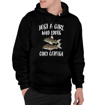 Just A Girl Who Loves Corydoras Catfish Fish Hoodie | Mazezy