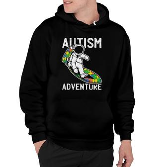 Kids Astronaut Surfing Autism Awareness Gifts For Autistic Kids Hoodie - Thegiftio UK