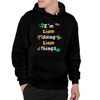 Kids Cool Liam Personalized First Name Boys Hoodie - Seseable