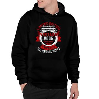 Legend Born In 2005 17Th Birthday Tee For 17 Years Old Hoodie | Mazezy