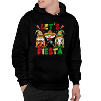 Lets Fiesta Cinco De Mayo Latin Gnomes Mexican Party Poncho Hoodie - Seseable
