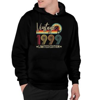 Limited Edition 1999 22Nd Birthday Gift 22 Years Old Vintage Hoodie - Seseable