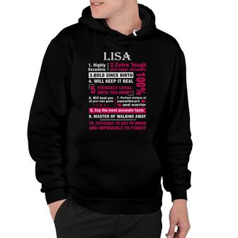 Lisa Highly Eccentric 10 Facts First Name Hoodie - Seseable