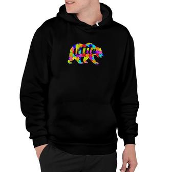 Little Bear Matching Puzzle Family Autism Awareness Hoodie - Monsterry