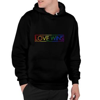 Love Wins Gay Pride Flag Lgbt Love Always Wins Pride Month Hoodie - Thegiftio UK