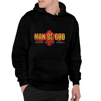 Man Of God Husband Dad Grandpa Aesthetic Gift 2022 Hoodie - Thegiftio UK