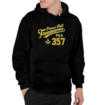 Masonic Prince Hall Pha 357 Freemason Jersey Style Hoodie | Mazezy