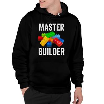 Master Builder Funny Building Blocks Gifts Men Women Hoodie | Mazezy CA