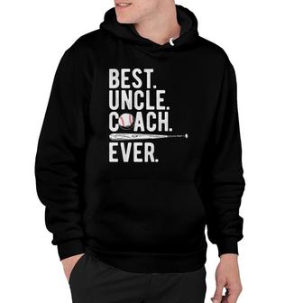 Mens Baseball Best Uncle Coach Ever Proud Dad Daddy Fathers Day Hoodie - Seseable