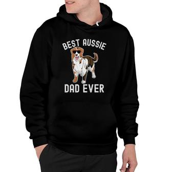 Mens Best Aussie Dad Ever Australian Shepherd Dad Fathers Day Men Hoodie - Seseable