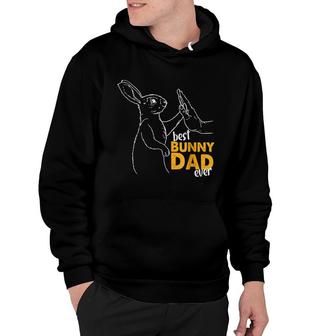 Mens Best Bunny Dad Ever Rabbit Daddy Bunny Father Mens Bunn Hoodie - Seseable