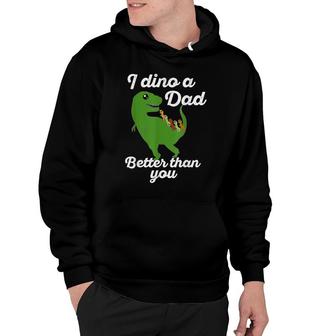 Mens Dad Of Five Funny Dinosaur Fathers Day Joke Gift Mens Hoodie - Seseable