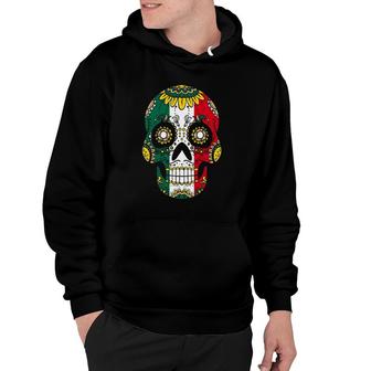 Mens Mexician Dia De Los Muertos Men Sugar Skull Day Of Dead Men Hoodie | Mazezy