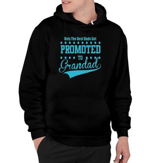 Mens Only The Great And The Best Dads Get Promoted To Grandad Hoodie - Seseable