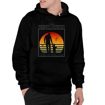 Mens The Papalorian Fathers Day Dad And Son Fishing Funny Gift Hoodie - Seseable