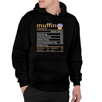 Muffin Nutrition Food Facts Thanksgiving Funny Christmas Hoodie - Seseable