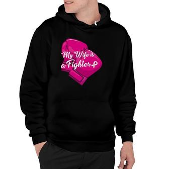 My Wife Is A Fighter Family Matching Breast Cancer Awareness Hoodie | Mazezy