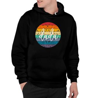 New Dad Rainbow Dad Fathers Day Retro Dad Vintage Dad Gift Hoodie - Seseable
