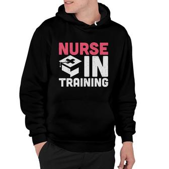 Nurse In Training Pink And White Great Graphic New 2022 Hoodie - Seseable