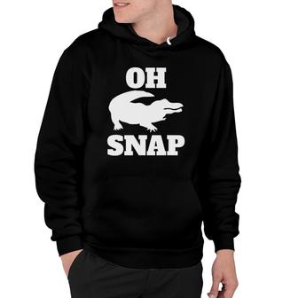 Oh Snap Alligator Graphic Animal Hoodie | Mazezy