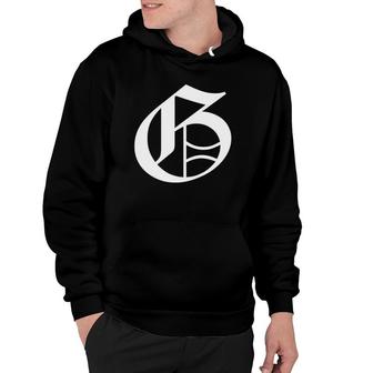 Old English Letter G Personalized Custom Hoodie - Thegiftio UK