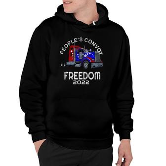 People’S Convoy Freedom 2022 Support Truckers Hoodie | Mazezy