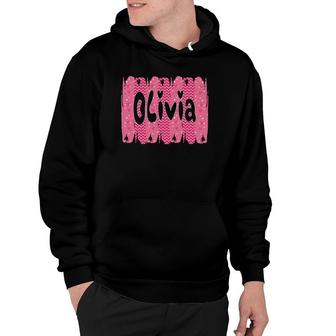 Personalized First Name Olivia Gift Women Girls Valentine Hoodie - Seseable