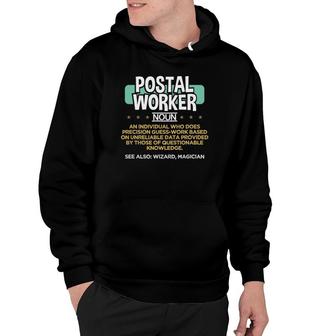 Postal Worker Funny Definition Mail Carrier Hoodie | Mazezy