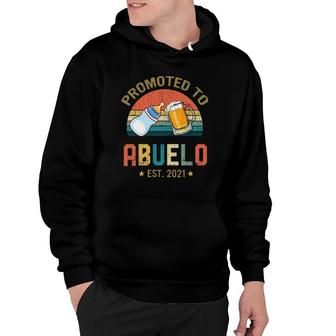 Promoted To Abuelo Est 2021 Vintage Fathers Day Hoodie - Seseable