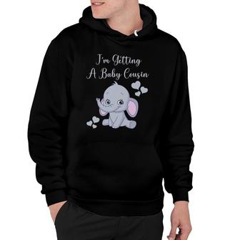 Promoted To Big Cousin Cute Elephant Pregnancy Announcement Hoodie | Mazezy