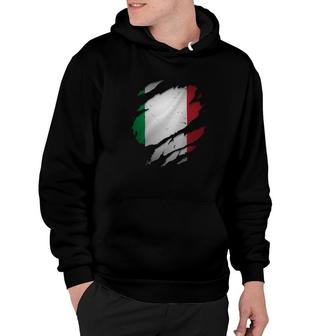 Proud Italian Fashion S Italia Torn Ripped Italy Flag Hoodie | Seseable UK
