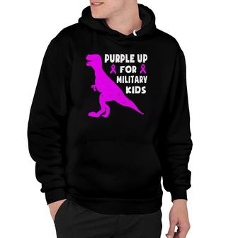 Purple Up For Military Kids Month Of The Military Child Boys Hoodie | Mazezy