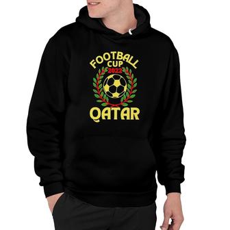 Qatar Football Cup 2022 Yellow Graphic New Trend Hoodie - Thegiftio UK