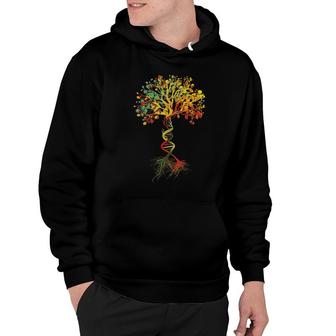 Reality Glitch Dna Tree Life Biologist Science Earth Day Hoodie - Seseable
