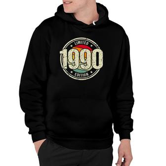 Retro 32 Years Old Vintage 1990 Limited Edition 32Nd Birthday Hoodie - Seseable