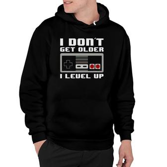 Retro Gamer - I Level Up - Controller Classic Video Game Hoodie | Mazezy UK