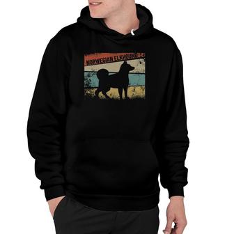 Retro Norwegian Elkhound Dog Breed Norwegian Elkhound Hoodie - Thegiftio