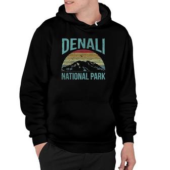 Retro Vintage National Park - Denali National Park Hoodie - Seseable
