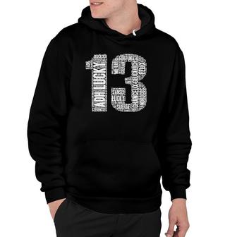 Say Lucky In 13 Different Languages Lucky Gift Hoodie | Mazezy