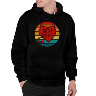 Sexy Devil Costume Vintage Heart Devil Funny Designs Gift Hoodie