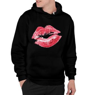Sexy Lips Cute Valentines Day Gift Lipstick Hoodie - Monsterry AU