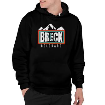 Ski Breckenridge Co Retro Cool Colorado Breck Vintage Ski Hoodie | Mazezy
