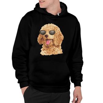 Sunglass Poodle Dog Pet Lover Hoodie | Mazezy