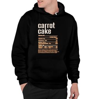 Thanksgiving Christmas Carrot Cake Nutritional Facts Hoodie - Seseable