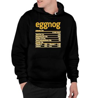 Thanksgiving Christmas Eggnog Nutritional Facts Hoodie - Seseable
