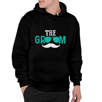 The Groom Bachelor Party White Blue Great Hoodie - Seseable